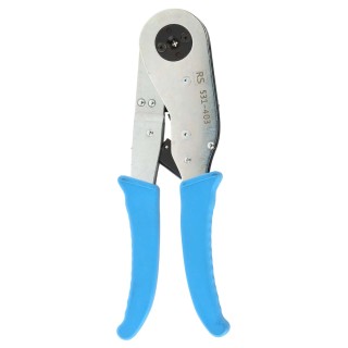 RS PRO Indent Crimp Tool, Nickel Plated Steel, 190mm, 0.4–1.29 mm², 26–16 AWG, MIL-C-22520/2, 531-403