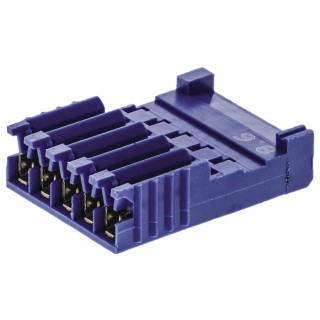 NEUTRAL AMPMODU Female Connector Housing, 5 Way, 2.54 mm Pitch, Cable Mount, Straight, Polybutylene Terephthalate HE14