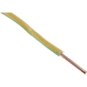 RS PRO H07V-U Series Hook Up Wire, Green/Yellow, 4 mm², Solid Copper, PVC, 100 m, 450/750 V 536-029