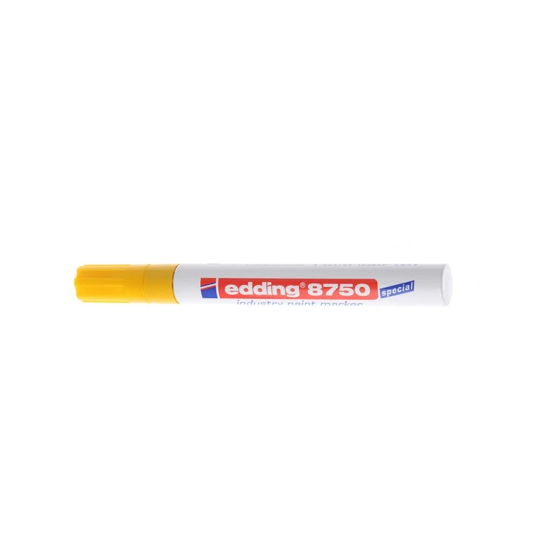 Edding Yellow Paint Marker Pen, Bullet Tip, 4 mm, Waterproof, For Metal, Plastic, Rubber Surfaces 8750-1-4005