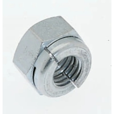 Aerotight Bright Zinc Plated Steel Locknut M10 Self-Locking, Grade 4 All-Metal Construction 18810TRZC