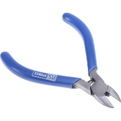 RS PRO Semi-Flush Cable Cutter, Side Cutter, 10mm Jaw, 1.2mm Max Capacity, 110mm Length, Steel Jaw 536-420