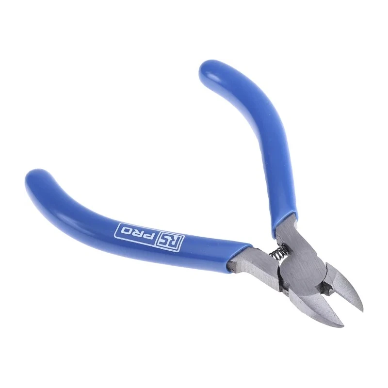 RS PRO Semi-Flush Cable Cutter, Side Cutter, 10mm Jaw, 1.2mm Max Capacity, 110mm Length, Steel Jaw 536-420