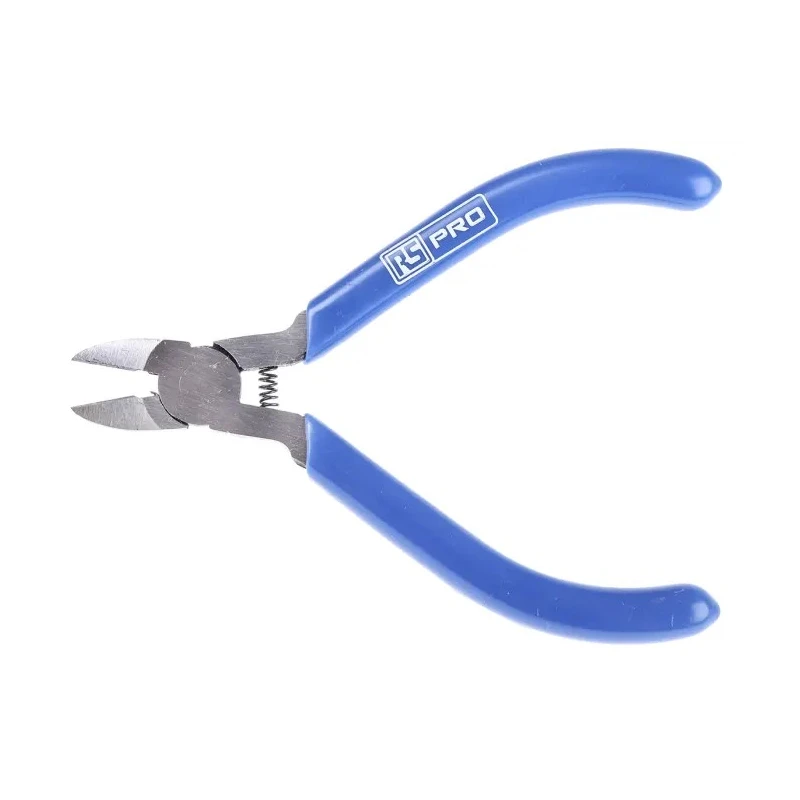 RS PRO Semi-Flush Cable Cutter, Side Cutter, 10mm Jaw, 1.2mm Max Capacity, 110mm Length, Steel Jaw 536-420