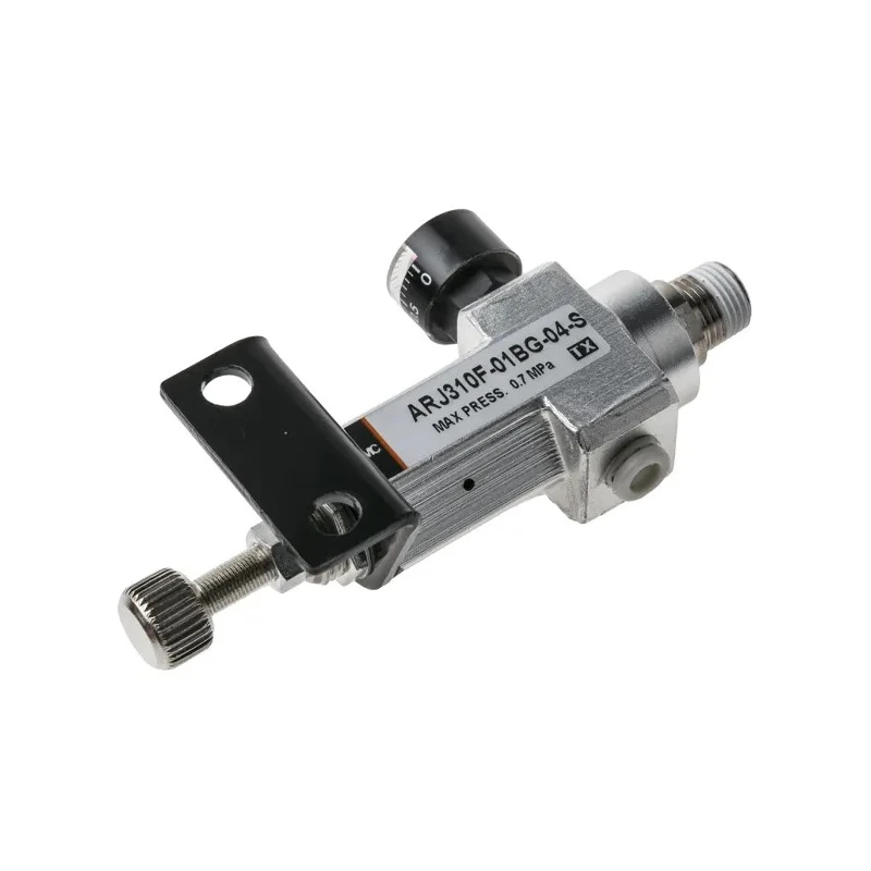 SMC RC One-Touch Fitting NPT Pneumatic Regulator M5 x 0.8, R 1/8 0.8 MPa ARJ310F-01BG-04-S