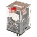 Omron PCB Relay 24V AC Coil 10A 3PDT Plug-In, Mechanical Indicator, MKS3PI-5 24VAC