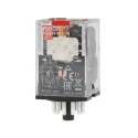 Omron PCB Relay 24V AC Coil 10A 3PDT Plug-In, Mechanical Indicator, MKS3PI-5 24VAC