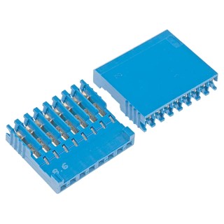 TE Connectivity AMPMODU HE14 Female Connector Housing, 2.54 mm Pitch, 8 Way, Single Row, Cable Mount, 