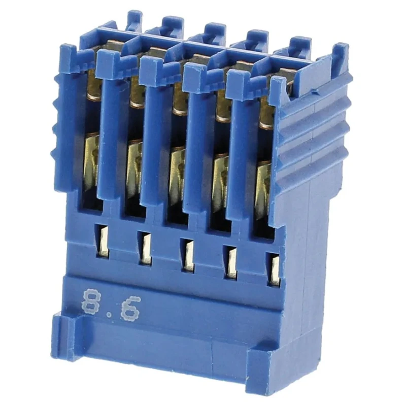 TE Connectivity AMPMODU Female Connector Housing, 2.54 mm Pitch, 10 Way, 2 Row, Straight, Cable Mount, Polybutylene HE14