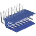 TE Connectivity AMPMODU Series Right Angle Through Hole PCB Header, 2.54 mm Pitch, 16 Contacts, 2 Rows, Shrouded, 3A HE14