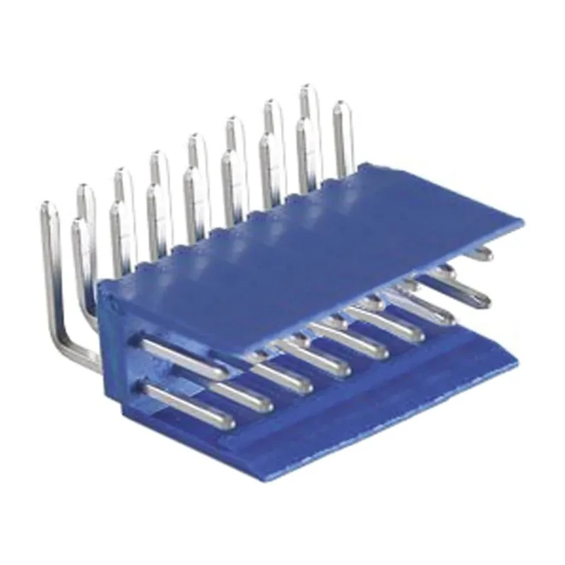 TE Connectivity AMPMODU Series Right Angle Through Hole PCB Header, 2.54 mm Pitch, 16 Contacts, 2 Rows, Shrouded, 3A HE14