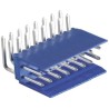 TE Connectivity AMPMODU Series Right Angle Through Hole PCB Header, 2.54 mm Pitch, 16 Contacts, 2 Rows, Shrouded, 3A HE14