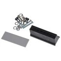 RS PRO Grey Aluminium Front Panel 3U 8HP, Ventilated No, Hinges No 543-172