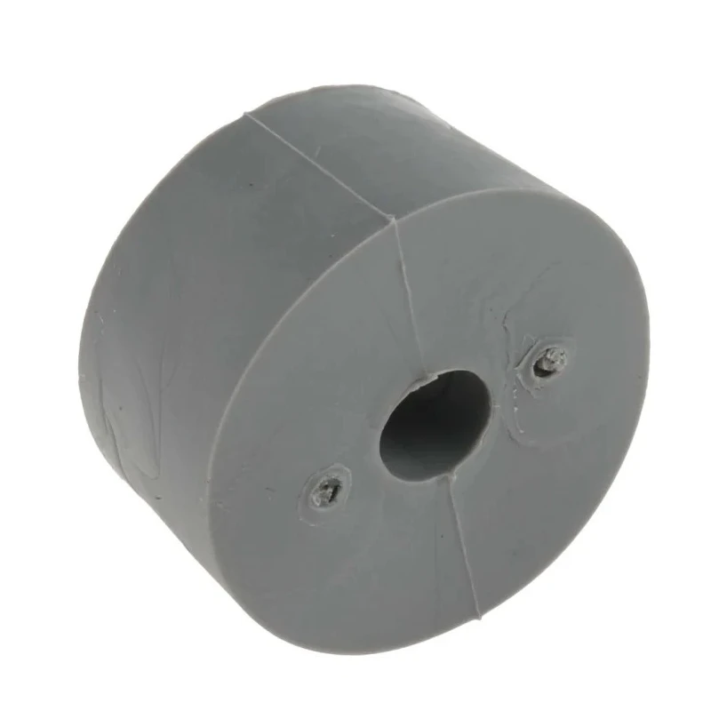RS PRO Round Anti-Vibration Mount Foot 19 mm OD 10.2 mm H Polyethylene Screw Mount Grey 543-232