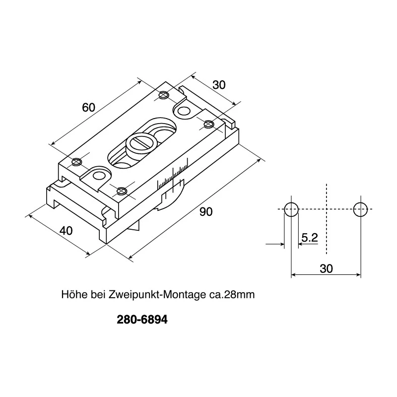 Pepperl + Fuchs Mounting Bracket for VariKont Sensor MH 04-2057B, 40mm, Adjustable Multi-Axis