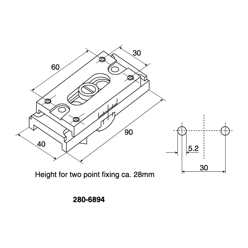 Pepperl + Fuchs Mounting Bracket for VariKont Sensor MH 04-2057B, 40mm, Adjustable Multi-Axis