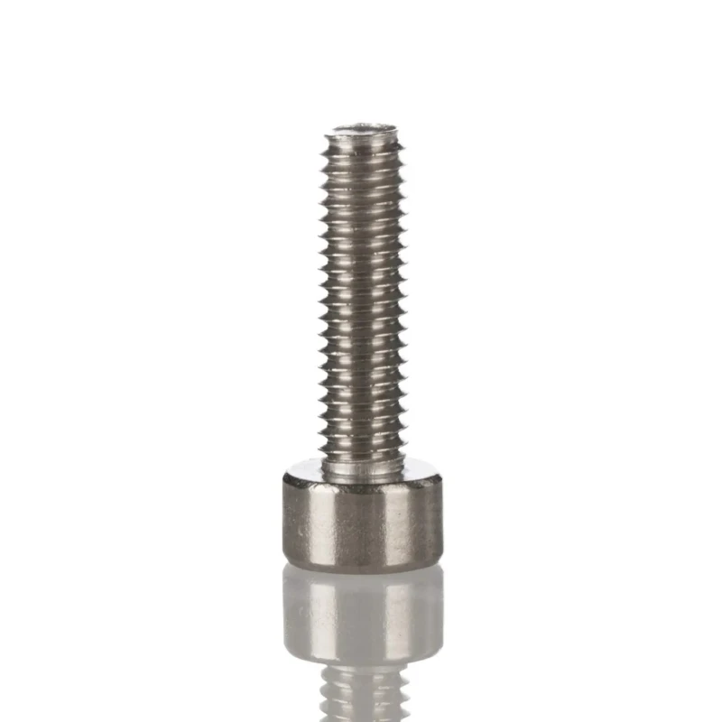 RS PRO Plain Stainless Steel Hex Socket Cap Screw M6 x 30 mm DIN 912 290-146
