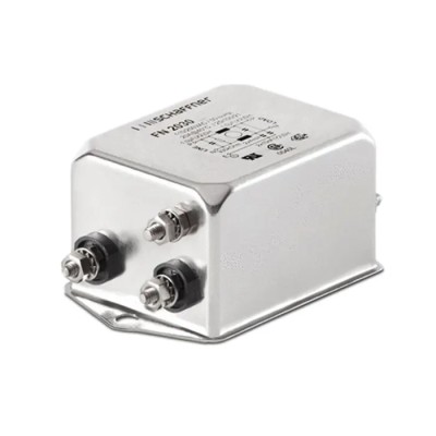 Schaffner 1A 250V AC/DC 400Hz Chassis Mount EMI Filter, Fast-On, 1 Phase FN2030