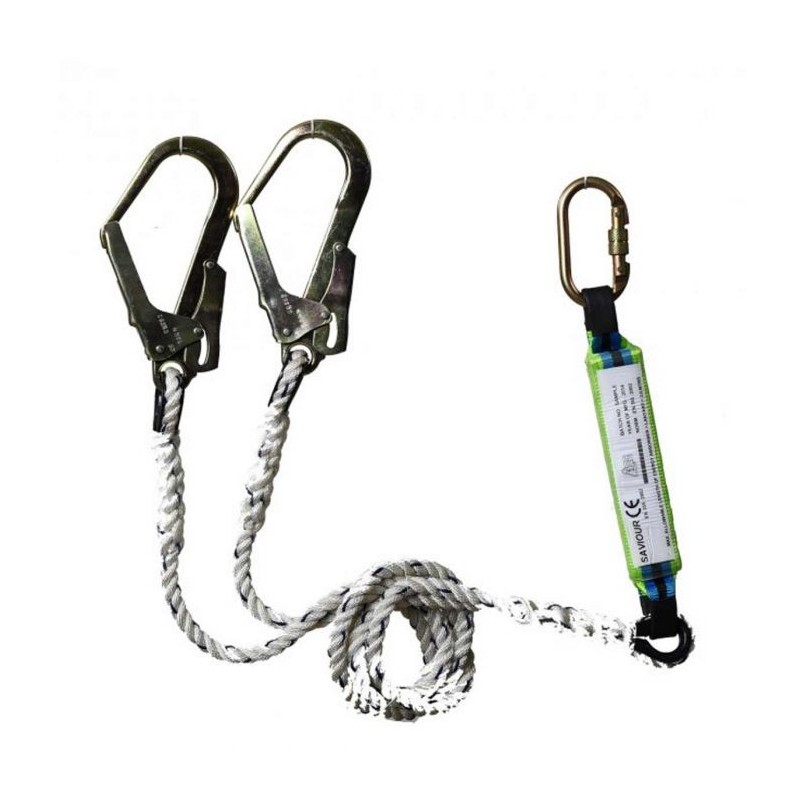 double-pp-lanyard-with-scaffold-hook-and-shock-absorber-19358