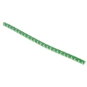 HellermannTyton Helagrip Slide-On Cable Marker, Pre-Printed "5", PVC, 1–3 mm Cable, Green/White, 3.5×3.3 mm, 901-10349