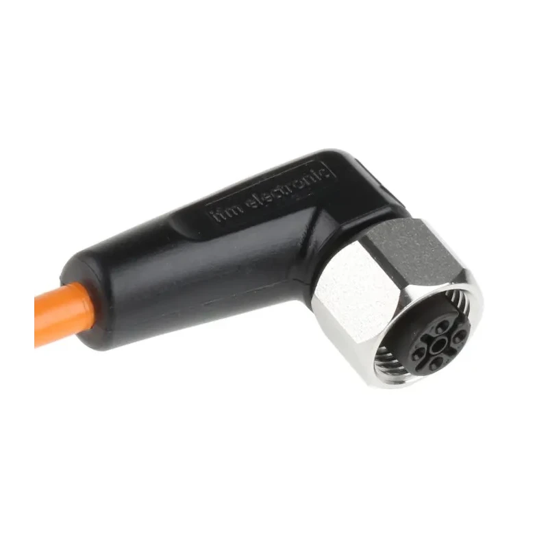 ifm electronic Female 4 Way M12 to Female 5 Way Unterminated Sensor Actuator Cable 10m Polyvinyl Chloride Orange EVT008
