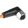 ifm electronic Female 4 Way M12 to Female 5 Way Unterminated Sensor Actuator Cable 10m Polyvinyl Chloride Orange EVT008