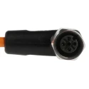 ifm electronic Female 4 Way M12 to Female 5 Way Unterminated Sensor Actuator Cable 10m Polyvinyl Chloride Orange EVT008