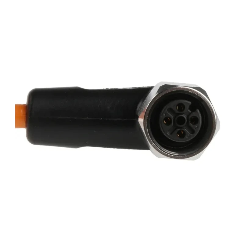 ifm electronic Female 4 Way M12 to Female 5 Way Unterminated Sensor Actuator Cable 10m Polyvinyl Chloride Orange EVT008