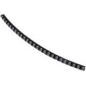 HellermannTyton Helagrip Slide-On Cable Marker, Pre-Printed '0', White, Black, 3 mm Max Cable Diameter, 1 mm Min 901-10344
