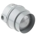 Werma BWM 890 Series Red Beacon 24V DC Steady Surface, LED Bulb, IP65 890.120.55