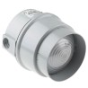 Werma BWM 890 Series Red Beacon 24V DC Steady Surface, LED Bulb, IP65 890.120.55