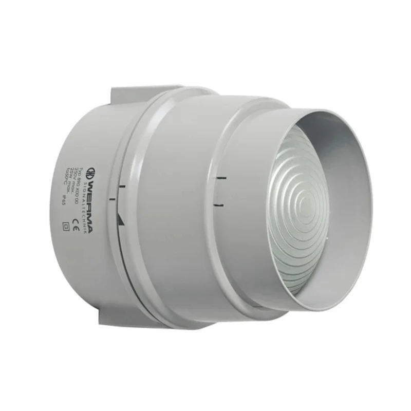 Werma BWM 890 Series Red Beacon 24V DC Steady Surface, LED Bulb, IP65 890.120.55