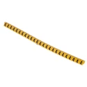 HellermannTyton Helagrip Slide-On Cable Marker, Pre-Printed '4', 2–5 mm Cable, PVC, Yellow/Black, 901-10360