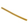 HellermannTyton Helagrip Slide-On Cable Marker, Pre-Printed '4', 2 - 5 mm Cable, PVC, Yellow/Black, 901-10360