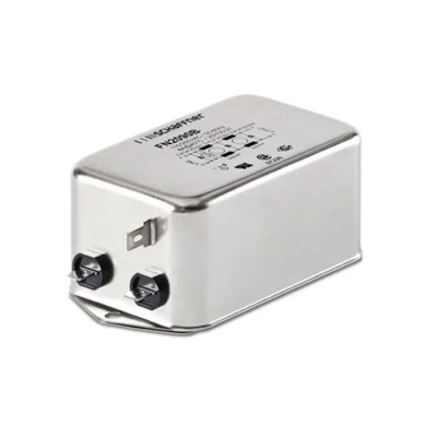 Schaffner Chassis Mount EMI Filter, 3A, 250V AC/DC, 0Hz–400Hz, Fast-On 1 Phase FN2090