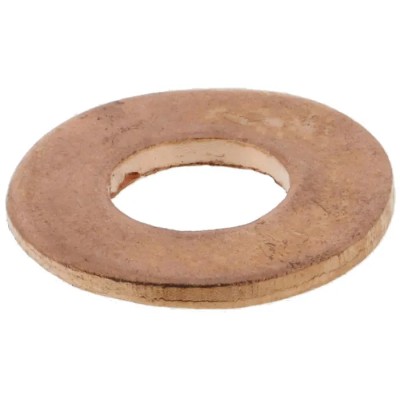 RS PRO Copper Metric Plain Washers 6.4mm ID, 12mm OD, 1.6mm Thickness, 293-167