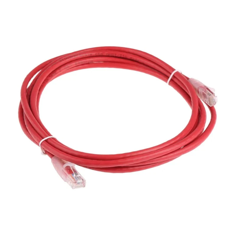 RS PRO Cat5e Ethernet Cable 3m Red RJ45 Male to Male U/UTP PVC 30V 556-326