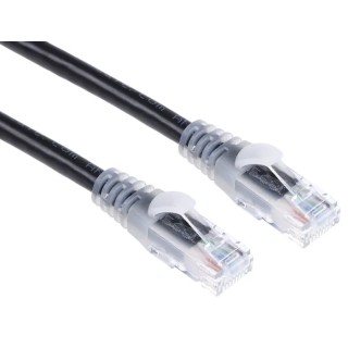 RS PRO Cat6 Ethernet Cable 10 m Black RJ45 Male to RJ45 Male U/UTP PVC 30V 556-512