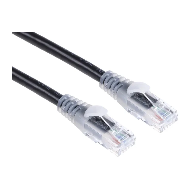 RS PRO Cat6 Ethernet Cable 10 m Black RJ45 Male to RJ45 Male U/UTP PVC 30V 556-512