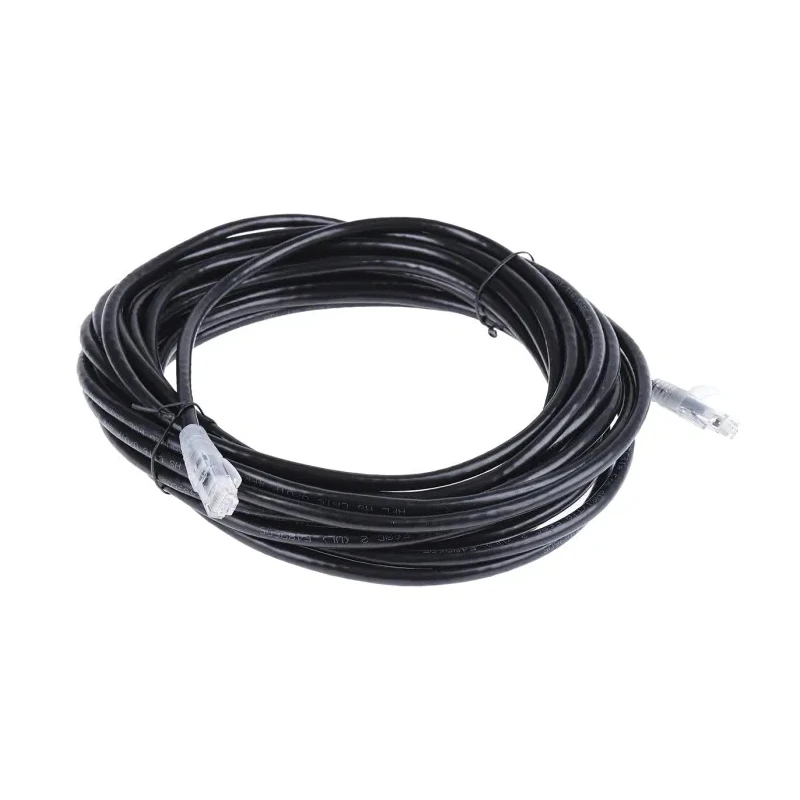 RS PRO Cat6 Ethernet Cable 10 m Black RJ45 Male to RJ45 Male U/UTP PVC 30V 556-512