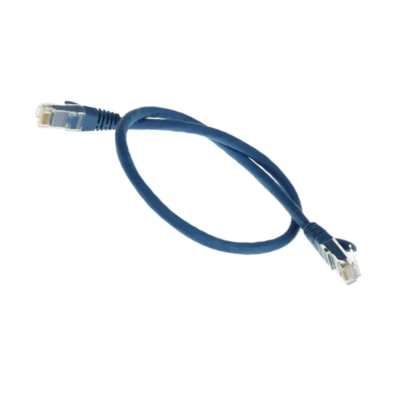 RS PRO Cat6 Ethernet Cable 0.5 m Blue RJ45 Male to RJ45 Male U/UTP Low Smoke Zero Halogen 556-796