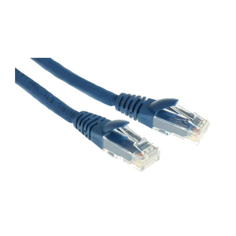 RS PRO Cat6 Ethernet Cable 0.5 m Blue RJ45 Male to RJ45 Male U/UTP Low Smoke Zero Halogen 556-796
