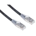 RS PRO Cat6 Ethernet Cable 0.5 m Black F/UTP LSZH RJ45 Male to RJ45 Male 556-843