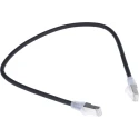 RS PRO Cat6 Ethernet Cable 0.5 m Black F/UTP LSZH RJ45 Male to RJ45 Male 556-843
