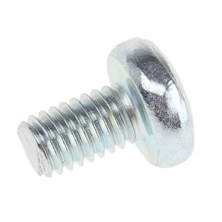 RS PRO Pozidriv Pan Head Steel Machine Screw, M6 Thread, 10mm Length, Bright Zinc Plated, DIN 7985Z 553-661
