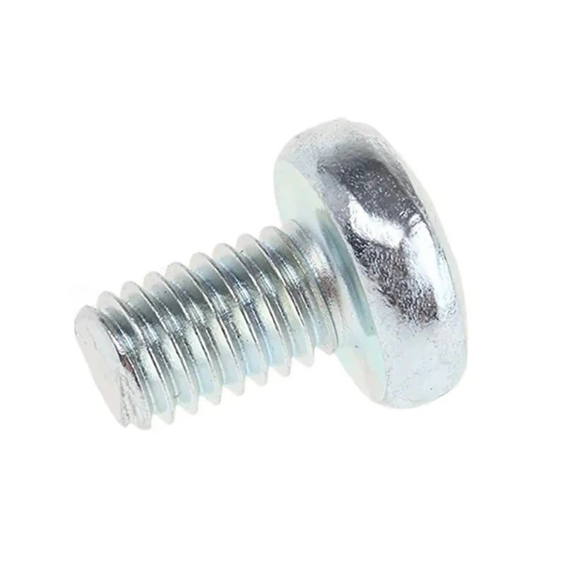 RS PRO Pozidriv Pan Head Steel Machine Screw, M6 Thread, 10mm Length, Bright Zinc Plated, DIN 7985Z 553-661