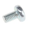 RS PRO Pozidriv Pan Head Steel Machine Screw, M6 Thread, 10mm Length, Bright Zinc Plated, DIN 7985Z 553-661