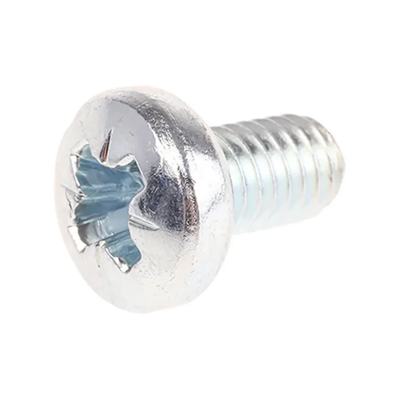 RS PRO Pozidriv Pan Head Steel Machine Screw, M6 Thread, 10mm Length, Bright Zinc Plated, DIN 7985Z 553-661