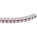 HellermannTyton Helagrip Slide-On Cable Marker, Polyvinyl Chloride, Pre-printed 'T', 2–5 mm Cable Diameter, Black 901-10384