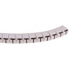HellermannTyton Helagrip Slide-On Cable Marker, Polyvinyl Chloride, Pre-printed 'T', 2 - 5 mm Cable Diameter, Black 901-10384